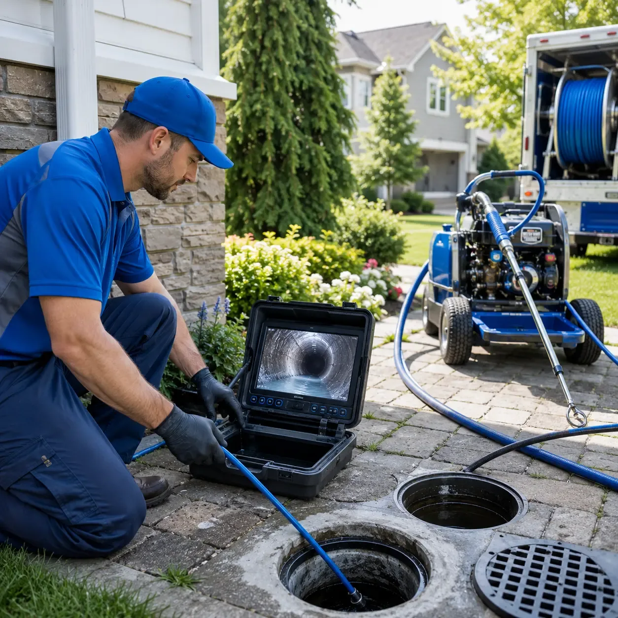 Outdoor drain cleaning professionals serving Aroma Park, IL